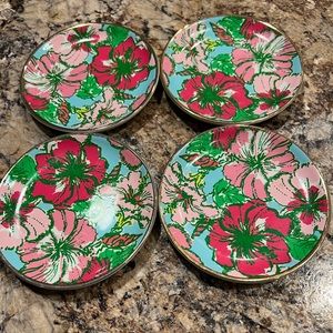 Lilly Pulitzer ceramic coasters- set of 4